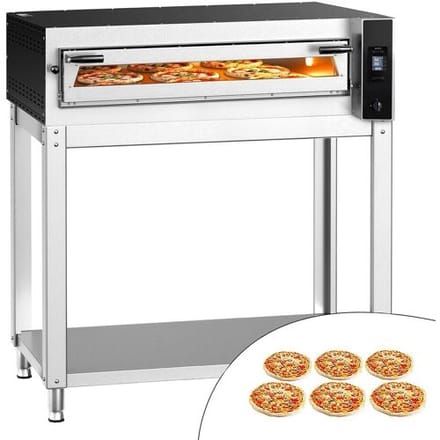 GGM Gastro Elektro Pizzaofen - 6x 35cm (Breit) - Digital - inkl. Untergestell