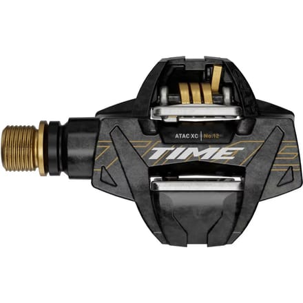 Pedalen 12 As Titanium Carbon/Goud + ATAC Calken 13°/17° C1 TIME XC