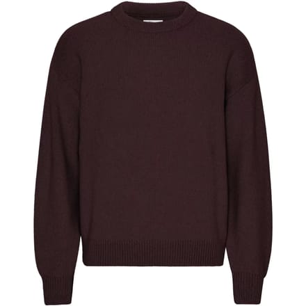 Trui met oversized ronde hals Colorful Standard Oxblood Red