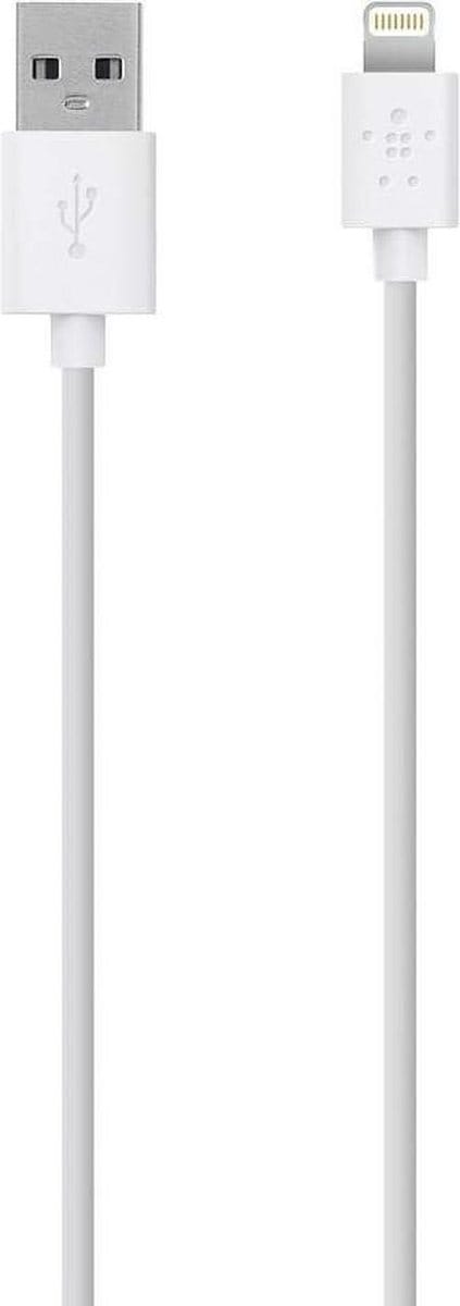 Belkin MIXIT Metallic Apple Lightning naar USB Kabel - 1.2 meter - Wit