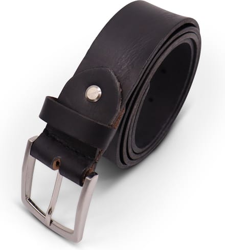 Safekeepers Leren Broekriem Heren -- 3.5 cm - Zwart - maat 95/110 cm