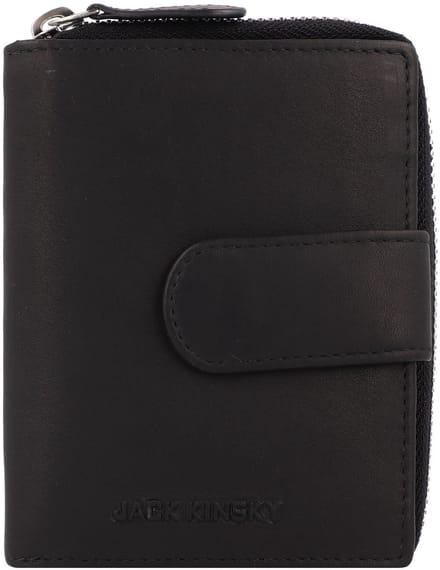 Jack Kinsky Aruba Portemonnee Leder 2.5 cm - Dames - Staand formaat - schwarz