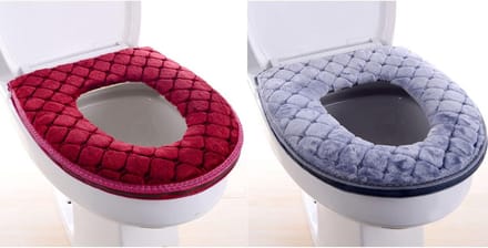 Zachte Toiletbrilhoes met Ritssluiting - Dikke, Wasbare en Herbruikbare Stoelverwarming