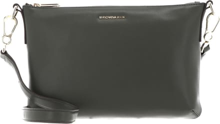 MANDARINA DUCK Leren Schoudertas Luna Pochette Military Olive Bruine
