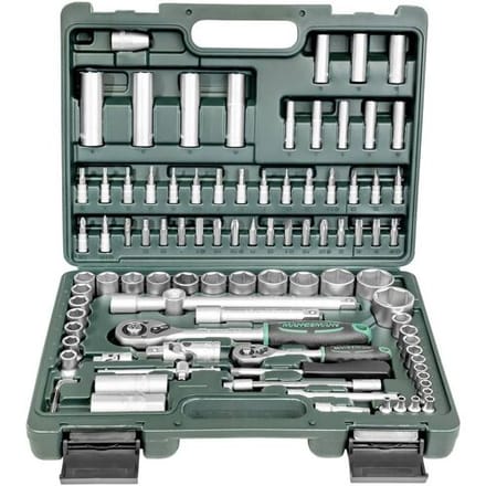 Brüder Mannesmann M98410 Dopsleutelset Metrisch 1/4 (6,3 mm), 1/2 (12,5 mm) 94-delig
