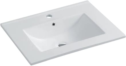 DutchLine - Keramische Wastafel ECO 60CM - Glans wit - 1 Kraangat