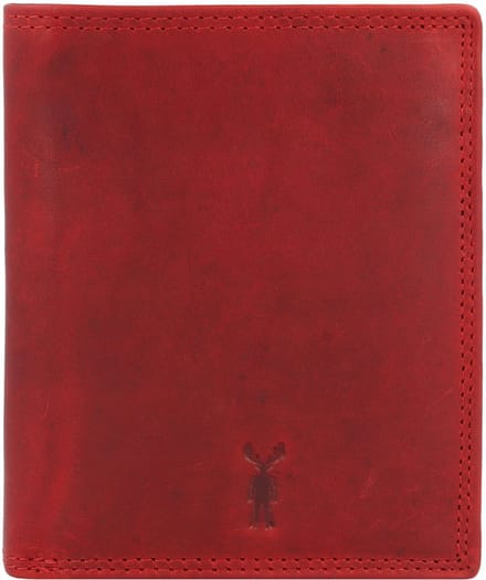 Jack Kinsky Risör Portemonnee RFID-bescherming Leer 11 cm - Jongens - Staand formaat - rot