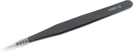 Let op type!! JIAFA JF-603 Straight Tip Tweezers (Black)