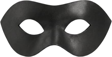 Colombina Liscia zwart Venetiaans leren masker