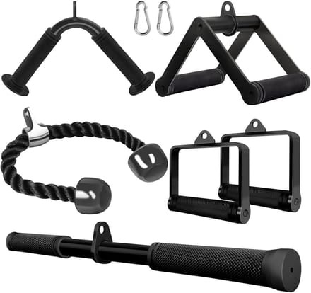 Dubbele D-Roeigreep voor Kabeltraining - Krachttraining Accessoire met Antislip Grip