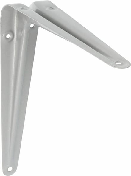 AMIG Plankdrager/planksteun van metaal - gelakt zilver - H250 x B200 mm