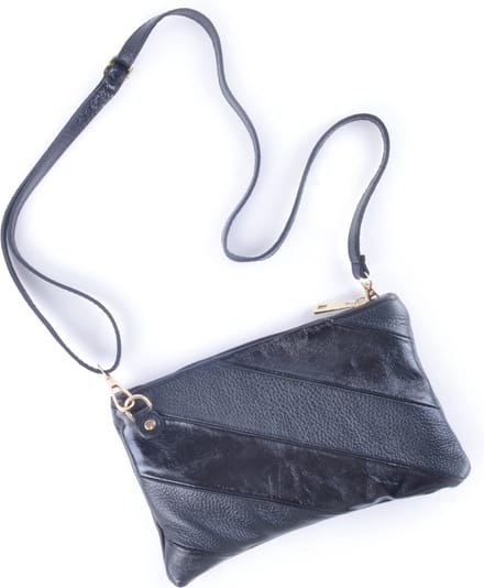 Giuliano Rainbow Metallic Schoudertas - Clutch Zwart