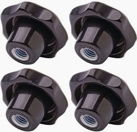 M4 Sterknop rond 30 mm met messing draadbus - per 4 stuks - Stergreep - inwendig draad