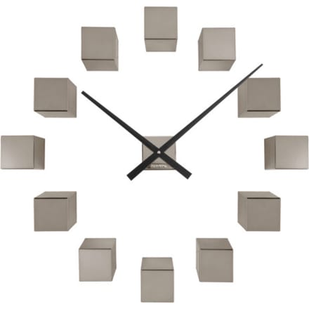 Karlsson wandklok diy cubic metallic metallic dark grey- Ø40cm