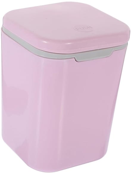 Mini Afvalbak - Bureau Prullenbak - Bureau Organisatie - Compact Formaat - 16.5 cm - Roze