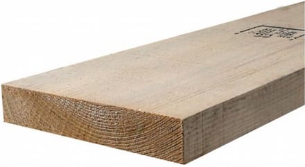 Houten Steigerbalk 24 cm Breed, 4,5 cm Dik, 3 Meter Lang - Sorteerklasse S10