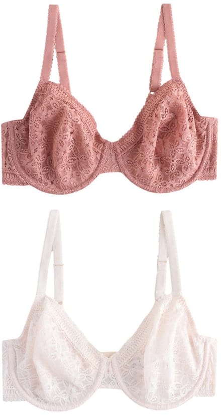Next - Dames - Set van 2 DD+ minimizer beha's zonder vulling met volledige cups - Crème