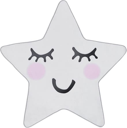 SIRIUS - Vloerkleed - Wit - 120 x 120 cm - Polyester