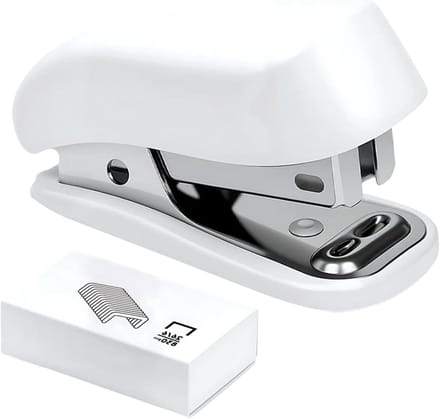Nietmachine - Papierbinder - Documenten Binden - Geïntegreerde Verwijderaar - Compact Formaat - Wit