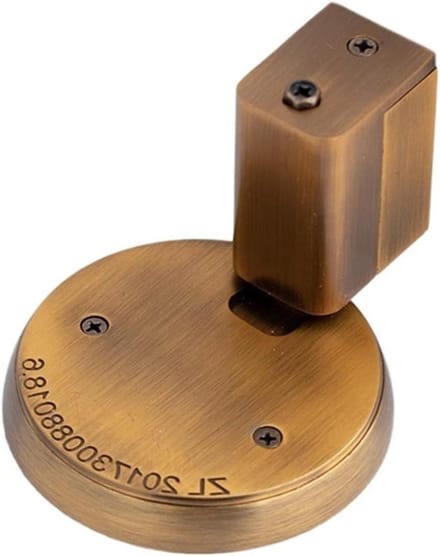 Deurstopper Buiten - Deurvanger Winddicht - Deur Open Houden - Mechanisch Push-Lock - 15x15x15 cm - Zilver