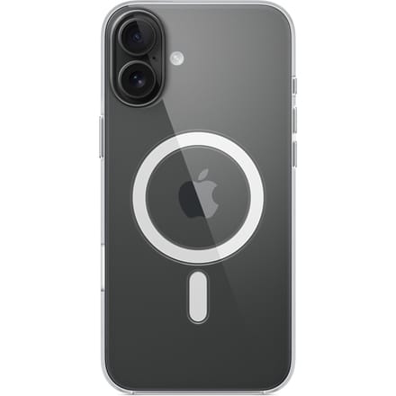 Clearcase MagSafe voor de Apple iPhone 16 Plus - Transparant