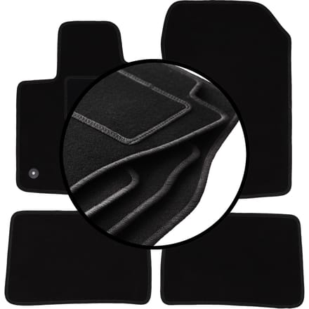 Complete set veloursmatten voor: Renault Twingo II hatchback (2007-2014)