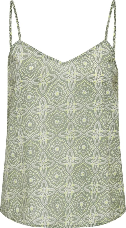Only Top Onlmiley Singlet Ptm 15326247 Hedge Green/ethnic Dames Maat - S