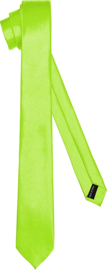 Ladeheid Smal Stropdas - Stropdassen voor heren - Lengte: 150 cm, Breedte: 5 cm - Limoen - LA-EA-TMS-5