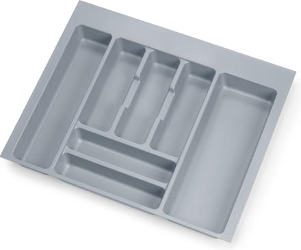 Emuca Optima Universele lade bestek, module 600mm, Plastic, Grijs
