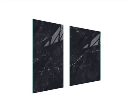 TMK ArtDeko - Serie - Glasplaat Bescherming - Marmereffect - 75x52 cm