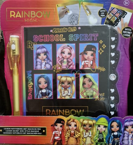 Rainbow High Geheim Notitieboek met Magische Pen - UV Pen - Geheime Code
