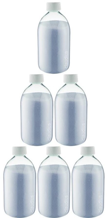 Scrubzout Lavendel 650 gram - Fles met witte dop - set van 6 stuks - Hydraterende Lichaamsscrub