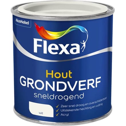 Flexa - Grondverf Sneldrogend - Wit - 250 Ml