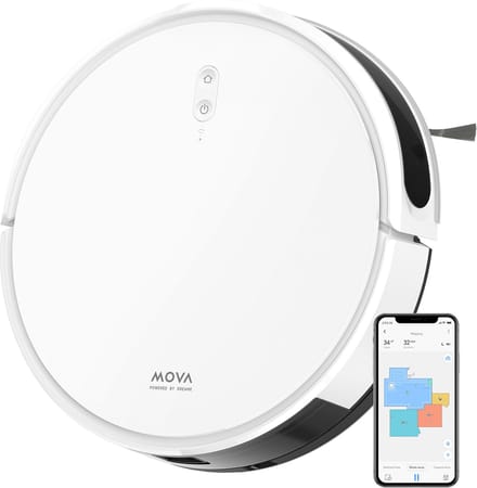 MOVA M1 - 2-in-1 Robotstofzuiger en Dweil - 4500Pa - Intelligente Navigatie met SoF LiDAR - Multi-oppervlakteborstel