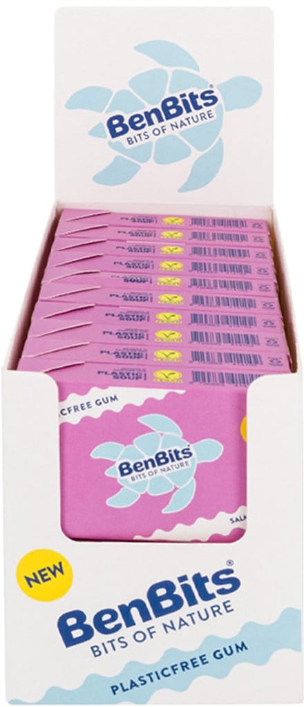 BenBits - Salmiak Voordeelverpakking - Kauwgom - Suiker en Plastic Vrij - 20x
