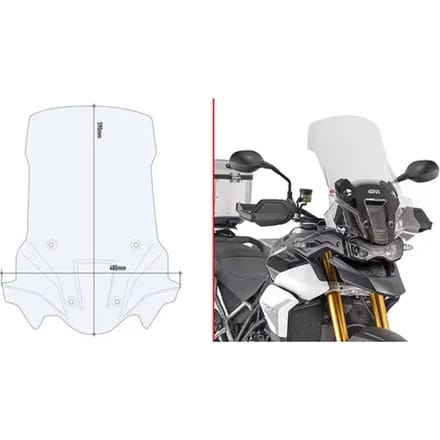 Kleurloze zeepbel Givi T.tiger 900 rallye 2020