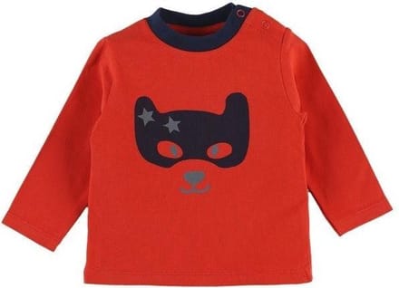 noukie's , jongens, t-shirt lange mouw , rood , imagine boy , 6 maand  68