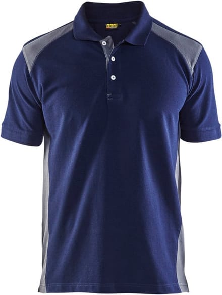 Blaklader Poloshirt piqué 3324-1050 - Zwart/Medium grijs - M