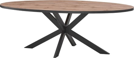 Belfurn - Eetkamertafel ovaal 220x110 cm elegant in canada eik decor