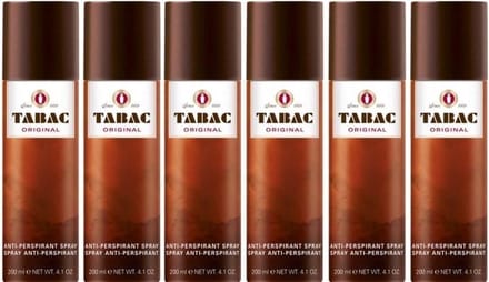 Tabac® Original | Deo Anti Transpirant Spray | 6 x 200 ml Voordeelverpakking