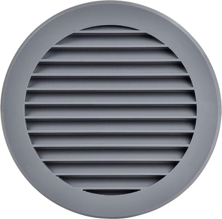 Steinberg14 Grijs Ø 125 mm Kunststof Ventilatierooster Rond
