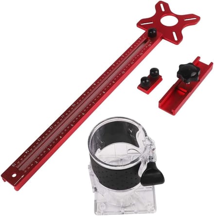 Freesgroefbeugel - Houtbewerkingmal - Meubel Maken - Snelle Demontage - 441 x 90 mm - Rood