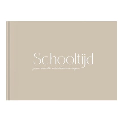 Writemoments schoolfotoboek Schooltijd - 16 Schooljaren - Beige