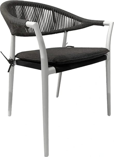 Your Own Living Casino Diningstoel - Tweed/Wit