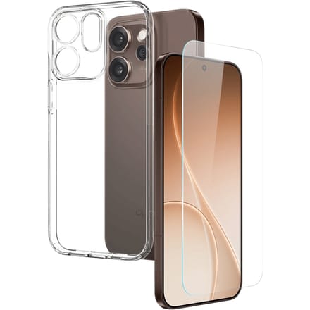 Northjo OPPO Reno15 Pro Max Hoesje en Screenprotector Transparant
