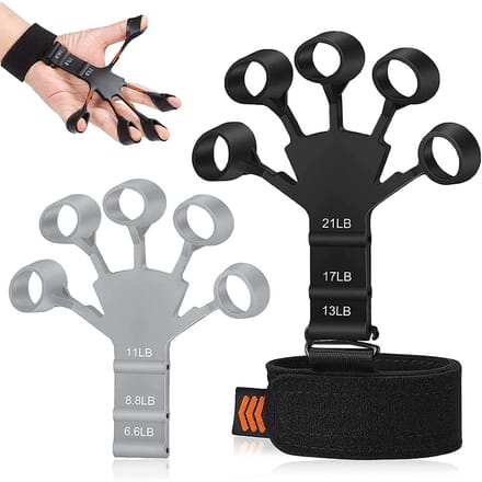 Vingertrainer met 6 verschillende weerstanden 2-pack