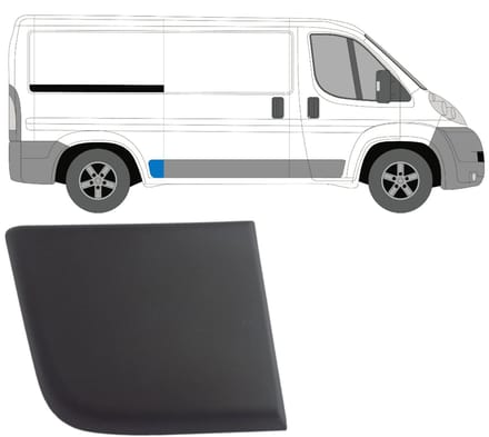 Achterste zijlijst sierlijst voor Citroen Jumper 2006-2018 / Rechts