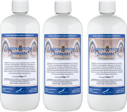 Bodylotion Hamam 1 Liter - set van 3 stuks