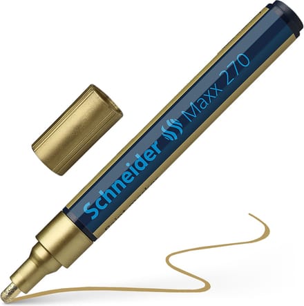 Schneider lakmarker - Maxx 270 - 1-3 mm - goud - verfstift - S-127053
