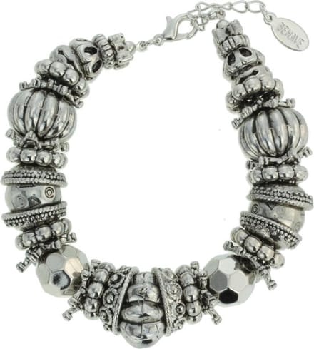 Behave - armband zilverkleur - statement kralen - opvallend accessoire